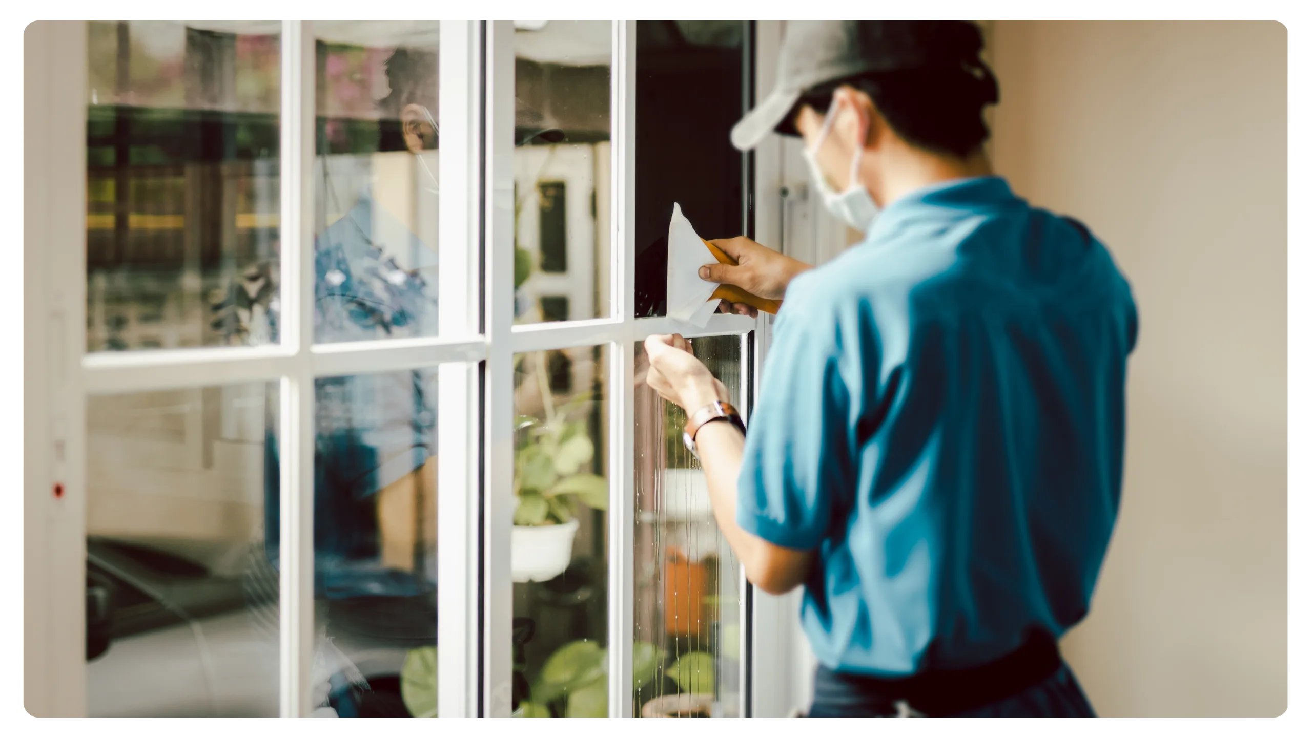 Safety and security window film installation by ZJ Window Film Solutions