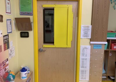 half-glass yellow open
